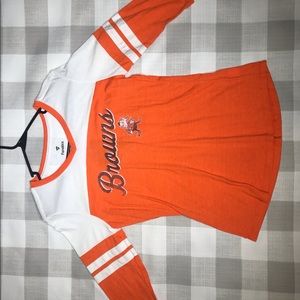 NFL Cleveland Browns 3/4 sleeve tee small